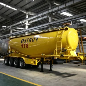 Factory Direct Sale Bulk Cement Tank Trailer 3 Axle Leaf Spring 35CBM Barite Flour