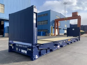 Factory Direct Sale Heavy Duty Steel Structure Collapsible Rack 40′ Flat Rack Shipping Container