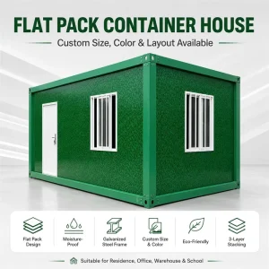 Factory Direct Sale Modern Modular Leak proof Prefabricated Shipping Tiny Homes 20ft Container House for Worker