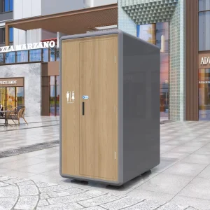 Factory Direct Sale Pre-Plumbed Portable Container Toilets Stainless Steel Basins Quick Deployment Outdoor Bathroom Use Solar
