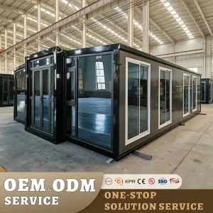 Factory Direct Steel Frame Expandable Container Home 30ft Quick Installation Africa Market