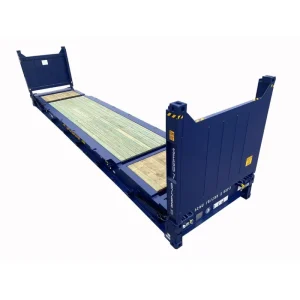 Factory Direct Supply Steel Structure 40′ Flat Rack Shipping Container Collapsible Ends