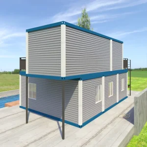 Factory Direct manufactured prices 2 floor 40ft 5 bedroom prefab house containers fertighaus polen