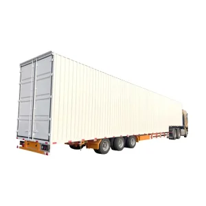 Factory Directly Selling Aluminum 40 ft 3 Axle Dry Van Box Cargo Truck Semi Trailer 60000kg Capacity ISO9001 JOST