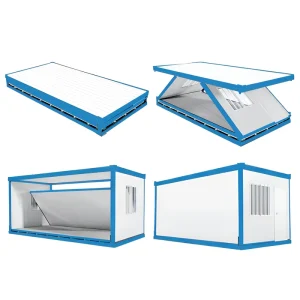 Factory Easy-Install Folding 20ft Prefab Modular Steel Container House Movable Insulated Cabin for Office