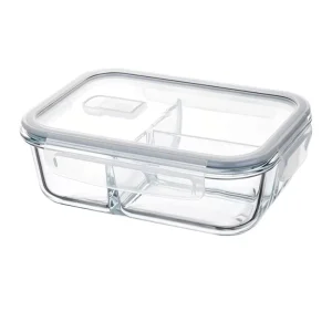 Factory Eco Friendly BPA Free Thick Glass Meal Prep Containers Multiple Shape Sizes