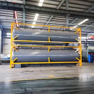 Factory ISO 20ft Hazardous Tank Container 30cbm Oil Gas Chemical Marine Land Logistics Q235B Steel 8mm Thickness Steel Frame