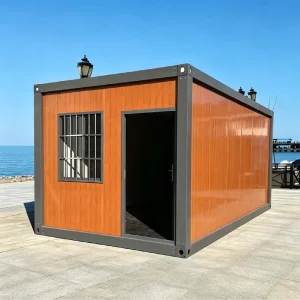 Factory Manufactured Portable Container House Prefab Tiny Home Wooden Grain Flat-Pack Living Room Ready to Made