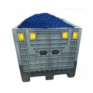Factory Plastic Bulk Containers Folding Solid Bulk Container Collapsible Pallet Box