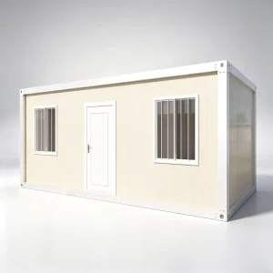 Factory Price 10ft 20ft Detachable Prefabricated Container House Moisture Proof Single Unit Beige Garden Prefab Container Cabin