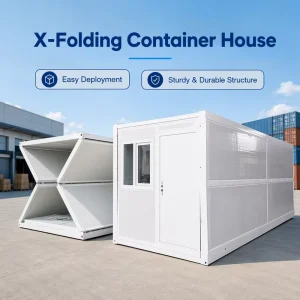 Factory Price 20ft Prefab Foldable Container House Hurricane Proof Steel Structure Mobile Tiny Home for Resort Workshop