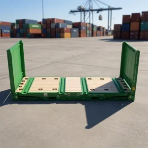 Factory Scale 1:20 Plastic Flat Rack Container Model