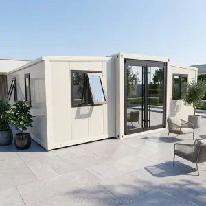 Factory Supply Eco friendly Design Weatherproof Modular House Mobile Tiny Homes Space Saving Prefab Expandable Container House