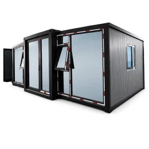 Family Living Holiday Cabin Turnkey Tiny Home Insulated Prefab House 20ft Shipping Container House Expandable Container House