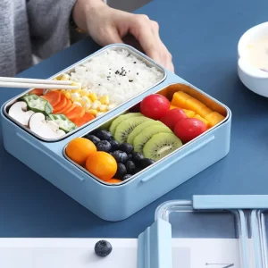 Fashion Compartment Stainless Lunch Box Stainless Steel 1000ml Portable Adult Lunch Box Sealed Leak-proof Food Container