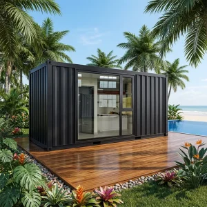 Fast Assemble 20ft Modified Shipping Container House Waterproof Steel Structure Prefab Living Home Modular Emergency Housing