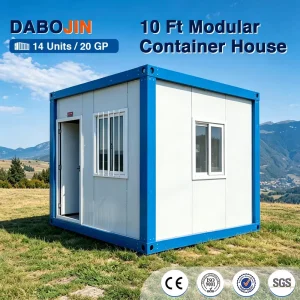 Fast Build 10ft Container House Flat Pack Modular Home Portable Site Cabin for Urgent Housing