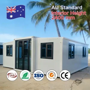 Fast Build Prefab House 20ft 40ft Outdoor Office Hotels Home Expandable Container House Kitchen Bathroom 2 3 4 Bedroom for Sale