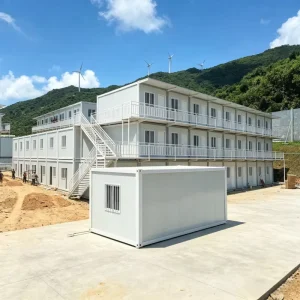 Fast Delivery 3-Story Prefab Container House Modular Site Worker Dormitory Durable 3-Story Detachable Container House