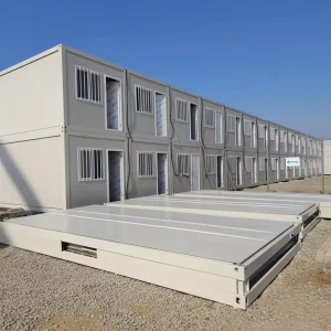 Fast-Fold Sandwich Panel Container House | Quick Assembly Movable Dormitory Office & Bedroom | Dustproof Design