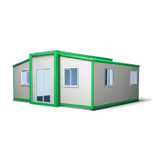 Fast Install Double Wing Expandable Container Prefabricated Modular Luxury 2 Bedroom Portable Granny Flat Cabin Modern
