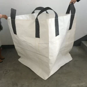 Fibc Jumbo Bag 1 Tonne Big U panel Bulk Bag Container Bag Food Grade 1000kg Acceptable Flat Bottom