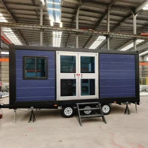 Flat Pack Container House 20ft Prefabricated Home Light Steel Frame Custom Design for Mobile Store Camping Resort