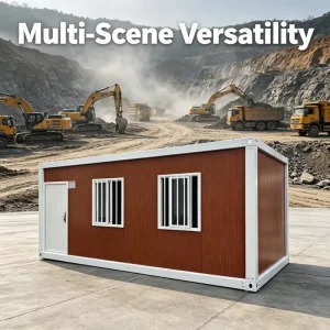 Flat Pack Portable Pop up Retail Kiosk 20ft Detachable Container Shop with Display Window for Beach and Street Vendor
