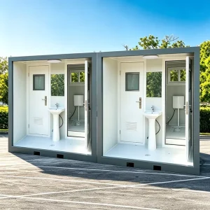 Flat Pack Portable Restroom Mobile Toilet Outdoor Concerts Conventions Sporting Events Hotels Bathroom