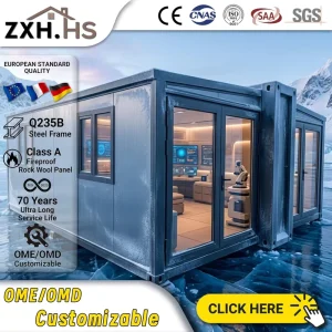 Flat Pack Prefab Container House Expandable Modular Sandwich Panel for Dormitory