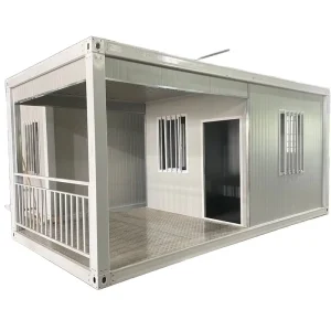 Flat Pack Steel Container House Prefabricated Modular Home Office Shop Fast Installation Breathable Design