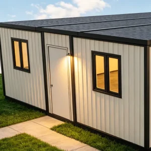 Flat Roof 30ft Expandable Container House Prefab Houses Removable Homes with Customized Design