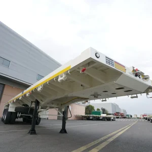 Flatbed Semi Trailer Tipper Truck Flatbed Truck Trailer 40ft Flat Bed Semi Trailer for Sale