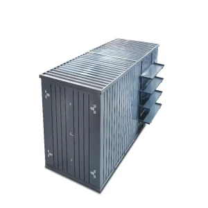 Flatbox 20ft Steel Assemble Movable Foldable Outdoor Self Storage Units Portable Storage Container With Roller Shutter Door