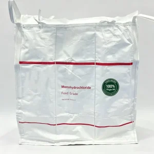 Flexible Intermediate Bulk Container 4Panel Square Shape with Top Bottom Spout Heavy Duty Custom for Feed Raw Material Bulk Pack