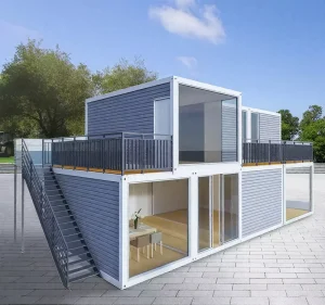 Foldable 20 Foot Modular Container House Mobile Office Dormitory Bedroom Living Room Modern Design High Galvanized Mall Workshop