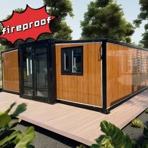 Foldable Building 2 Bedroom Portable Modular Home 20ft 40ft Expandable Folding Container House