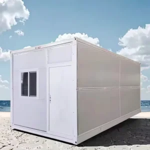 Foldable Cargo Container with Transparent Side Panels Visible Storage Easy to Identify Contents