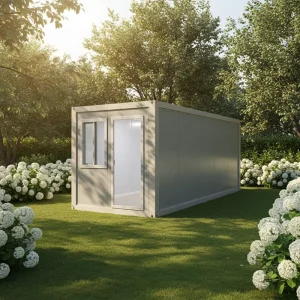 Foldable Container Home with Solar Power Compatibility