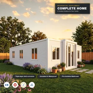 Foldable Container House 20ft Prefab Home Expandable Modular Tiny Living Granny Flat Quick Ship Worldwide
