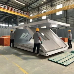 Foldable Container Houses Foldable Homes 20ft Office China Folding Fold Out Foldable Z Type Detachable Folding Container House