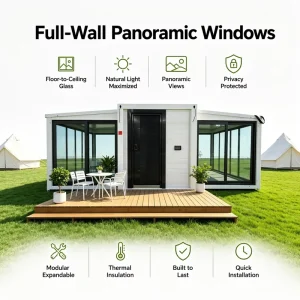 Foldable Container Modular Homes Prefabricated Building Backyard Outdoor Garden Gym Room Studio Office Shed House