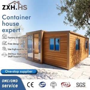 Foldable Container Villa with Fireproof Design & ISO Certification Container House Hoblock Maison Conteneur Pliable