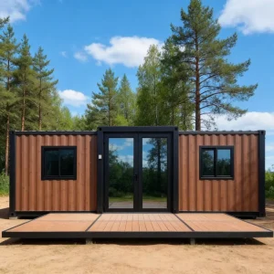 Foldable Durable Container House Windproof Waterproof Design Easy Transport for Disaster Area Use