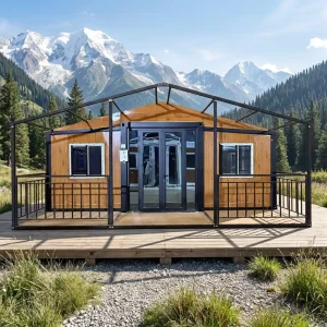 Foldable Expandable Waterproof Container House 40Ft 20Ft Movable 5 Bedrooms Kitchen Ready Prefabricated Home