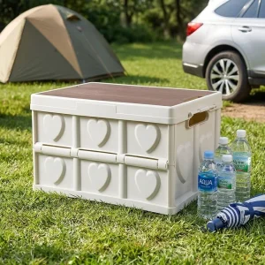 Foldable Food Grade PP Storage Container Multipurpose for Outdoor Camping and Home Organization