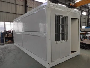 Foldable Light Steel Structure Container House with Heat Insulation and Movable Design for Villa Hotel or Office Use