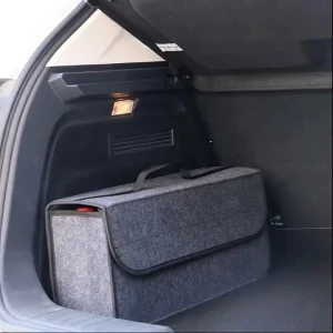 Foldable Rectangle Felt Waterproof Car Trunk Organizer Lightweight Space Saving Europe Style Portable Storage Container