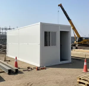 Foldable Shipping Container Space Saving Design with Lockable Doors for Secure Goods Protection