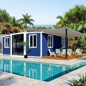 Foldable Shipping Expandable Container House 20ft 40ft Flat Pack Portable Prefab Cabin 2hr Assembly Waterproof Ant